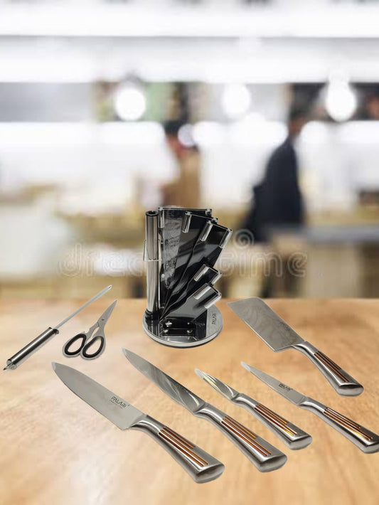Bass all in one KNIFE set with stand