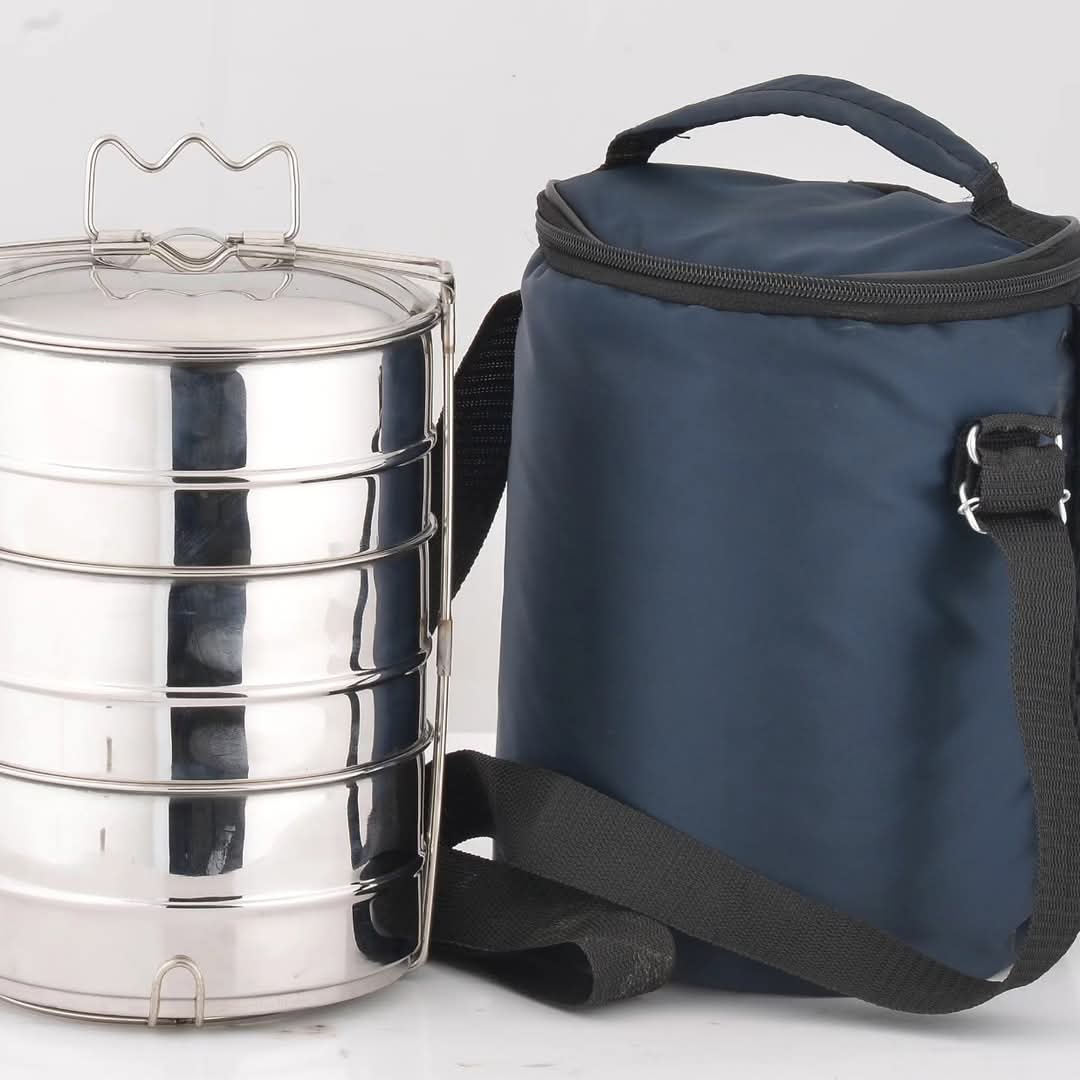 Hot & Cool stainless steel tiffen with bag