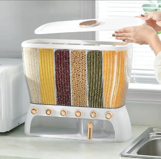 Rice and Grain Storage Container, Food Dispenser