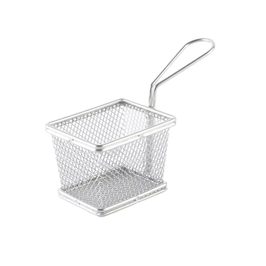 Stainless steel fries basket with handle