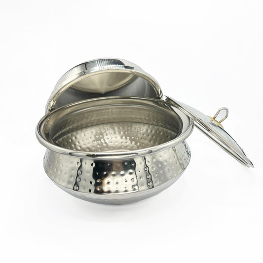 Chafing Dishes with Burner Stand & Steamer-Stainless Steel