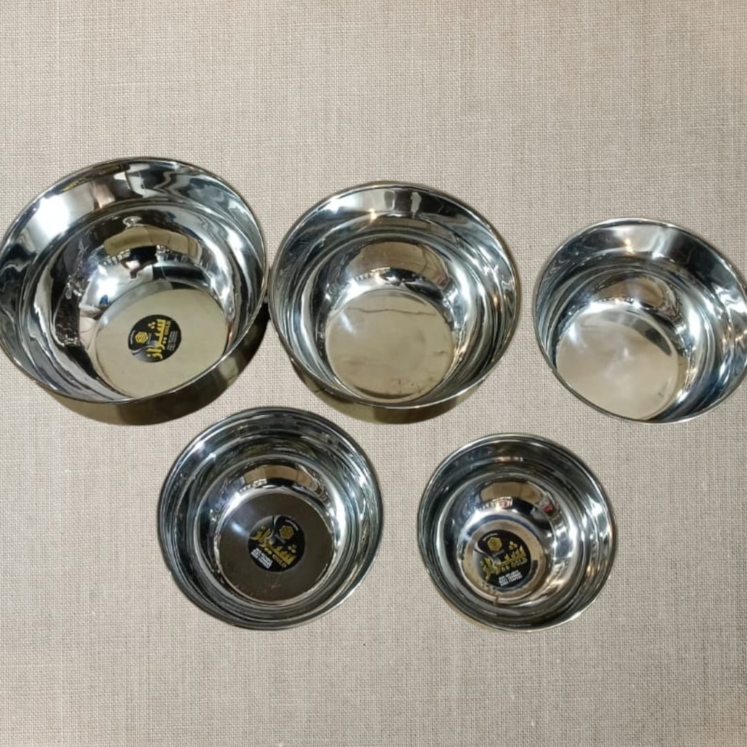 5 pcs Stainless mixing bowls