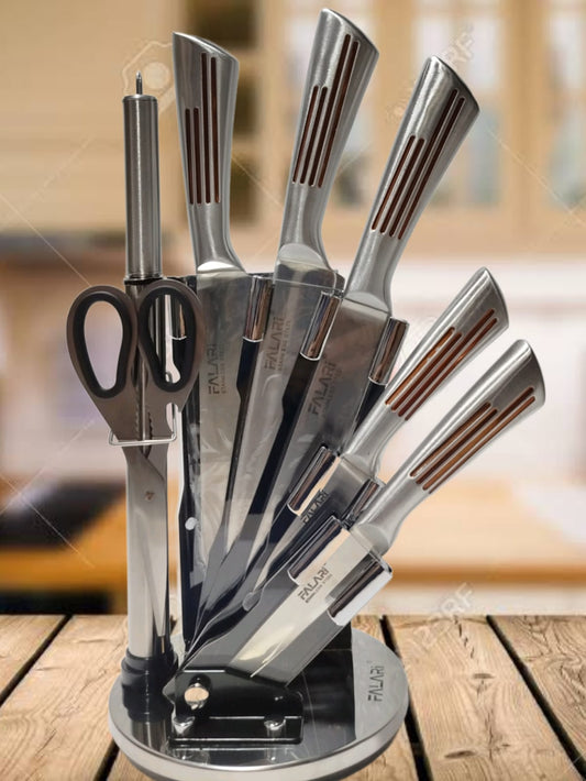 Bass all in one KNIFE set with stand