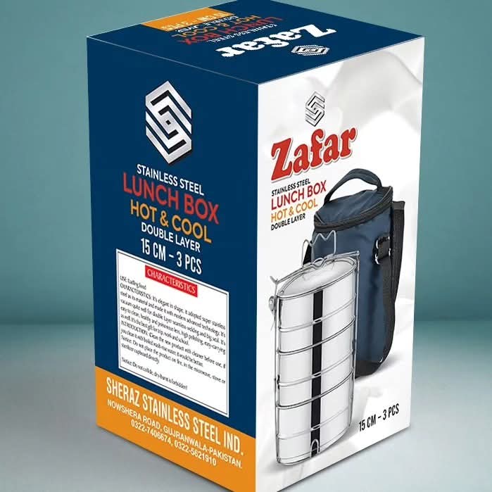 Hot & Cool stainless steel tiffen with bag