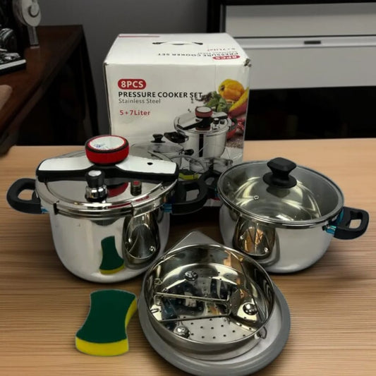 7-Liter Pressure Cooker 5-L Handi Steamer