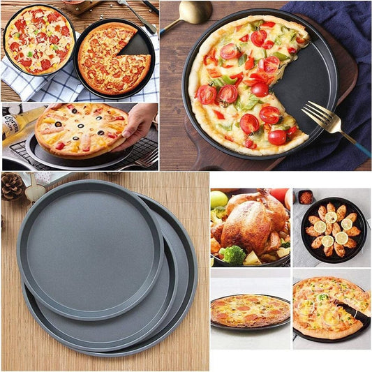 3Pcs Pizza Pan Set