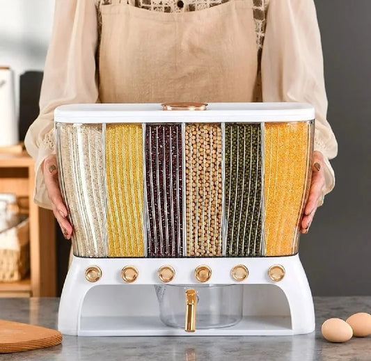 Rice and Grain Storage Container, Food Dispenser