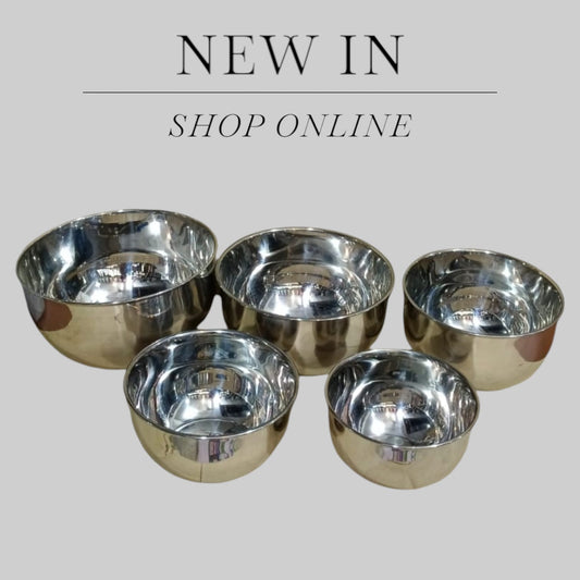 5 pcs Stainless mixing bowls