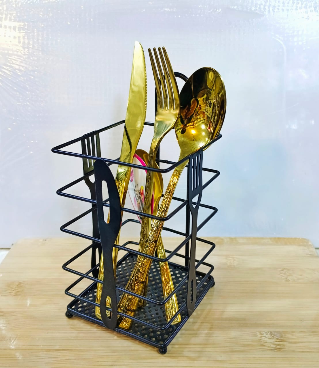 Black Spoon holder Elegant design