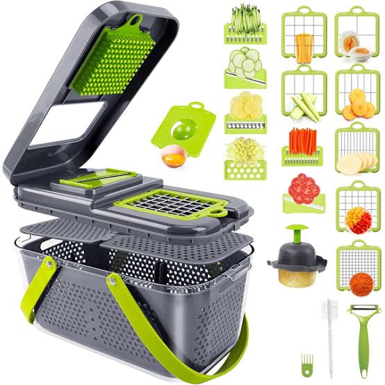 22 in 1 Vegetable Slicer Chopper Vegetable Cutter with 13 Blades