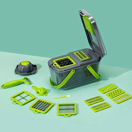 22 in 1 Vegetable Slicer Chopper Vegetable Cutter with 13 Blades