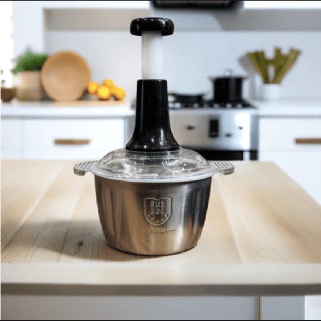 Manual Stainless Steel Multifunctional 2L Hand Push Chopper