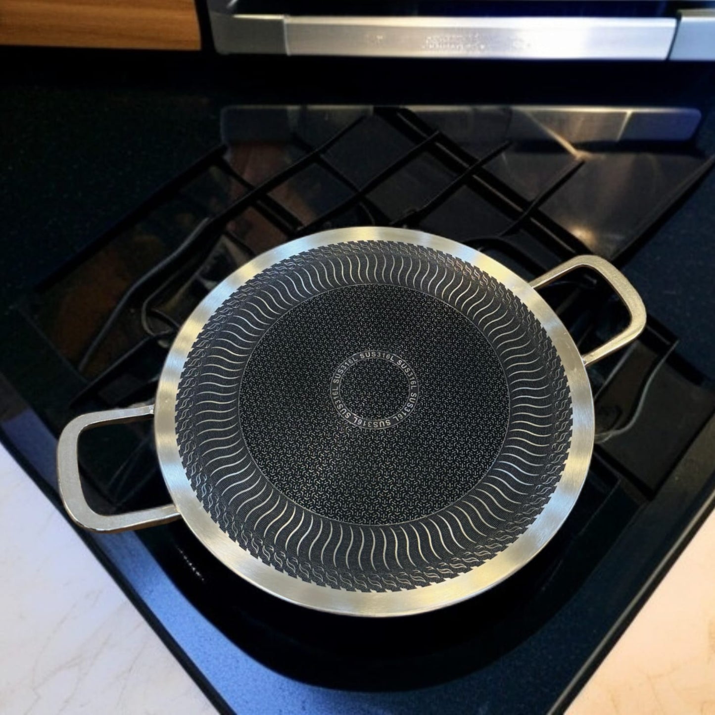 Imported  Laser Coating Tawa 34cm