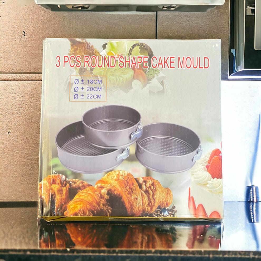 3 Pcs Cake Mold Set