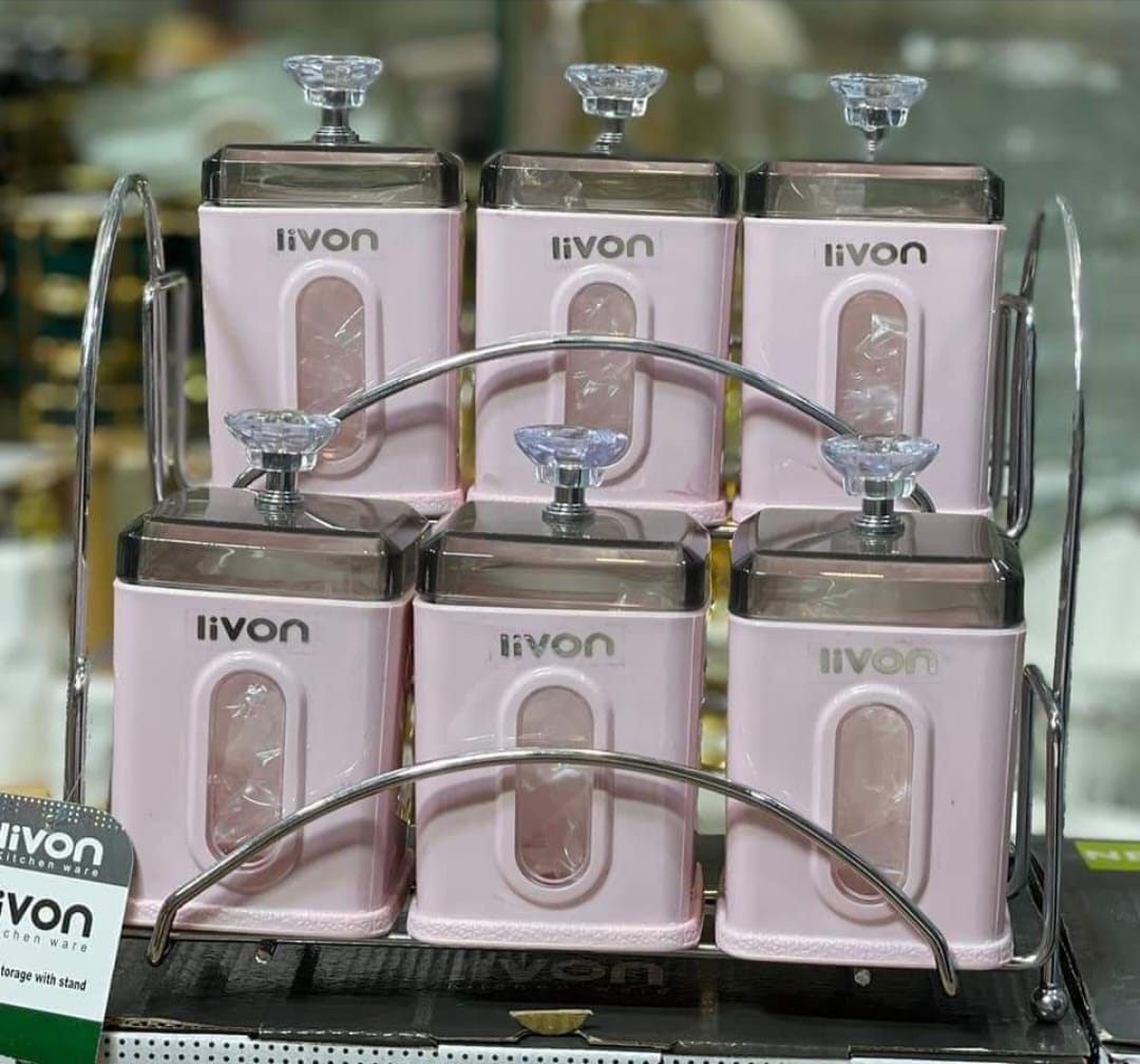 7 pcs Livon Masala box with steel stand