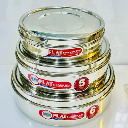 3 pcs Flat storage bowl set